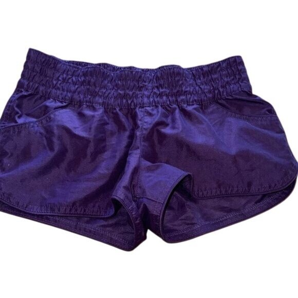 Xhilaration Purple Athletic Shorts Womens S Lightweight Polyester Elastic Waistb - Picture 1 of 7